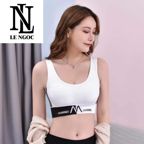 Áo bra, Bra thể thao phối sọc dáng croptop chất thun dệt thấm hút mồ hôi- LN38- Lê Ngọc Fashion