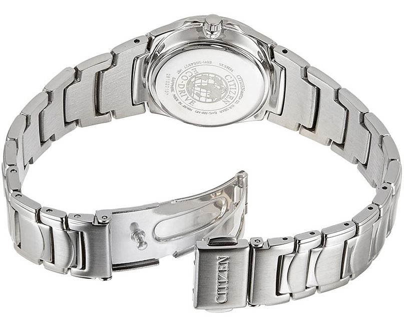 Đồng Hồ Nữ Citizen Dây Thép Không Gỉ EW1360-56E - Mặt Đen