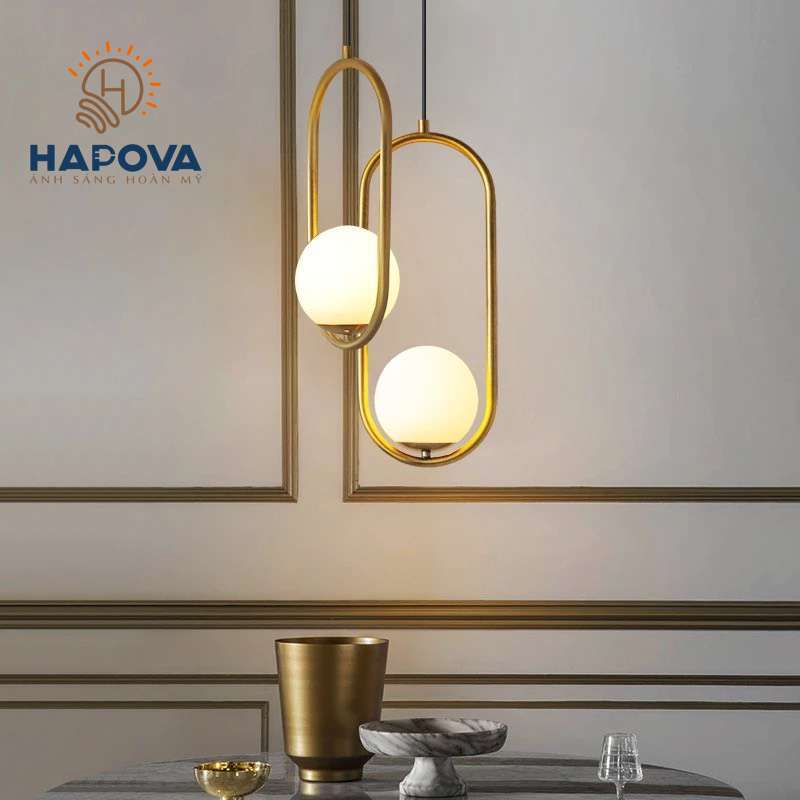 Đèn thả trang trí phòng khách phòng ngủ Decor HAPOVA DUMI 5009 Hình ELIP