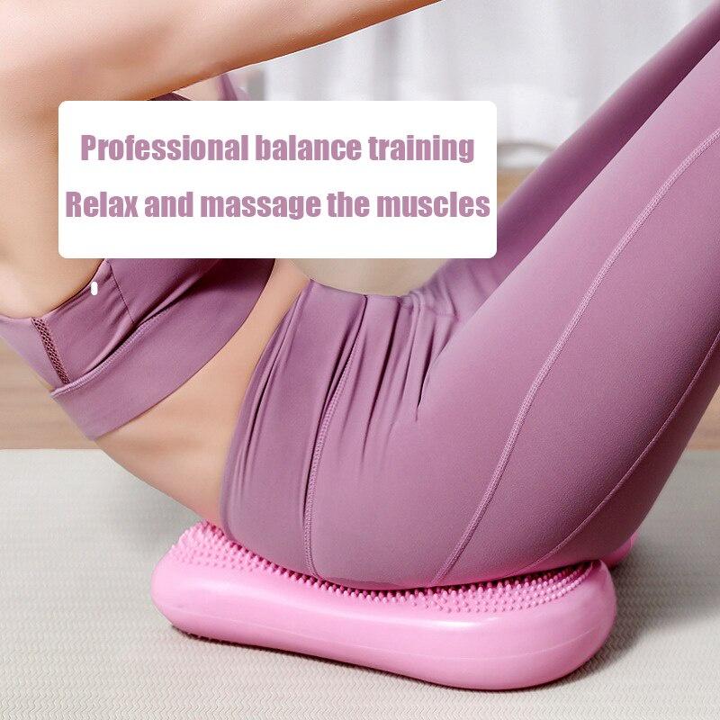Multifunction Fitness Yoga Ball Body Building Balance Pad Inflatable Massage Ball Portable Stepper Home Workout Equipment