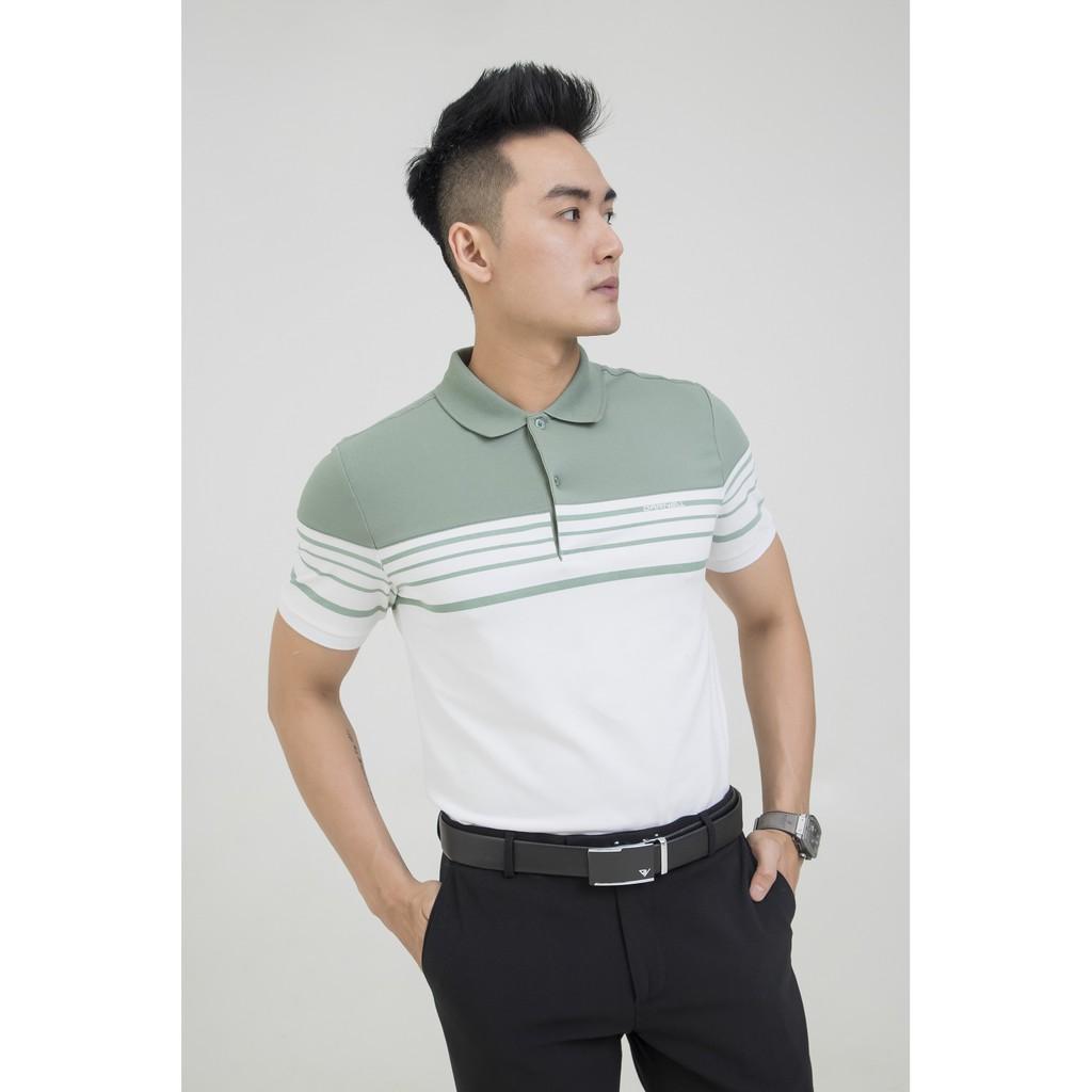 Áo thun polo nam cao cấp phối màu chất cotton mềm mịn thấm hút mồ hôi chính hãng DARNELL DN13-D3