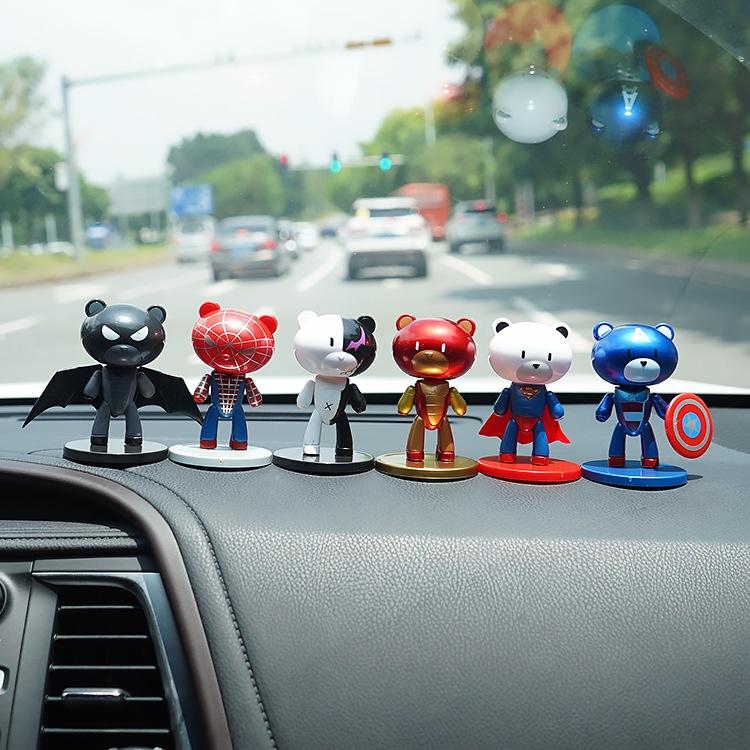 6 League of Legends Bear Car Decorations Car Interior Accessories Creative Center Console Decorations