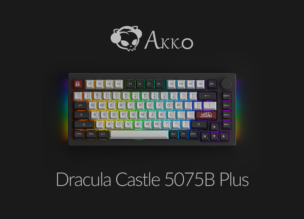 Bàn phím AKKO 5075B Plus Dracula Caslte_Mới, hàng chính hãng