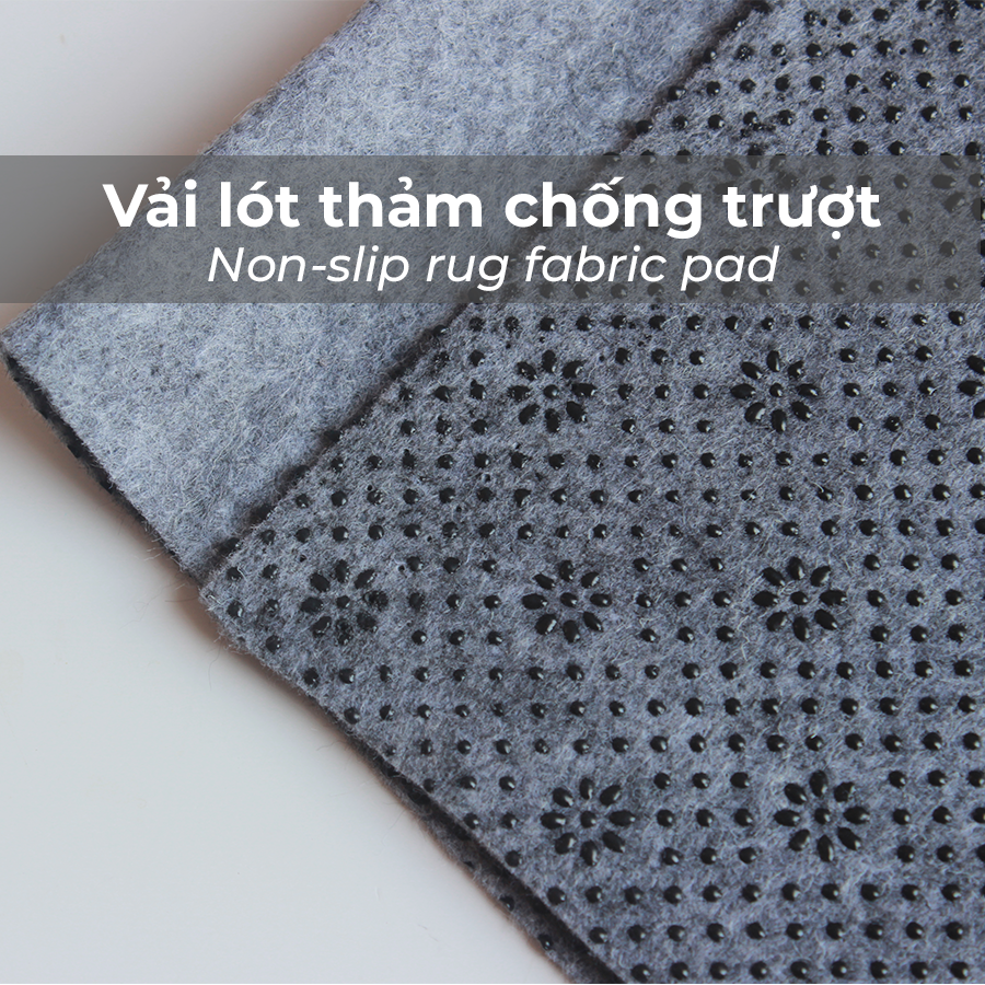 Vải lót thảm handmade chống trơn trượt - Non slip handmade rug fabric kích thước 100x180 cm