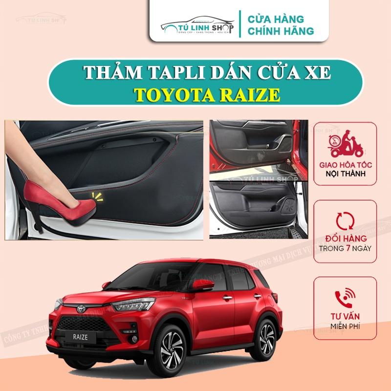 Bộ 4 Thảm Tapli cho TOYOTA RAIZE dán cánh cửa chống trầy xước xe, dễ vệ sinh lau chùi