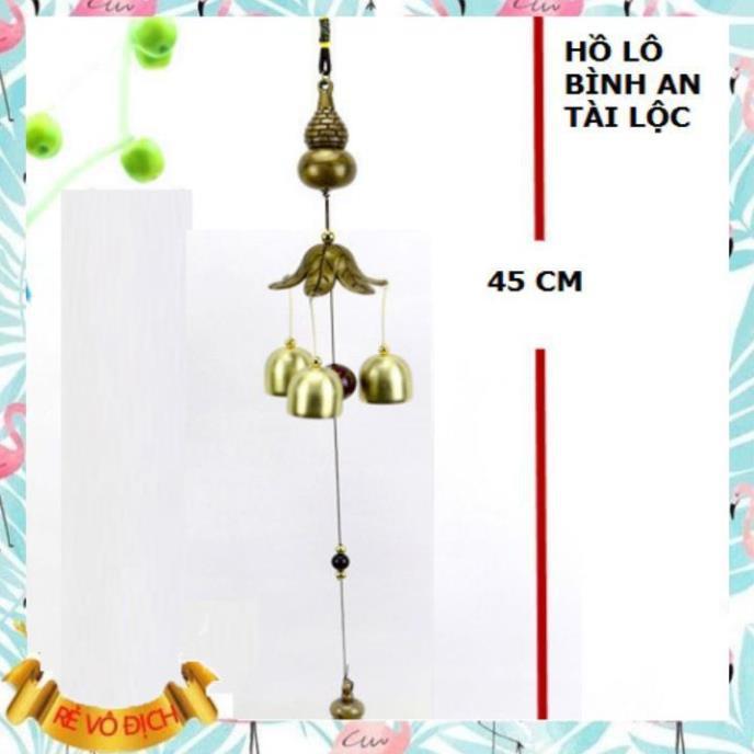 Chuông gió ️️ Chuông gió hồ lô trang trí bằng đồng cầu bình an và tài lộc 206743 ️Evoucher️