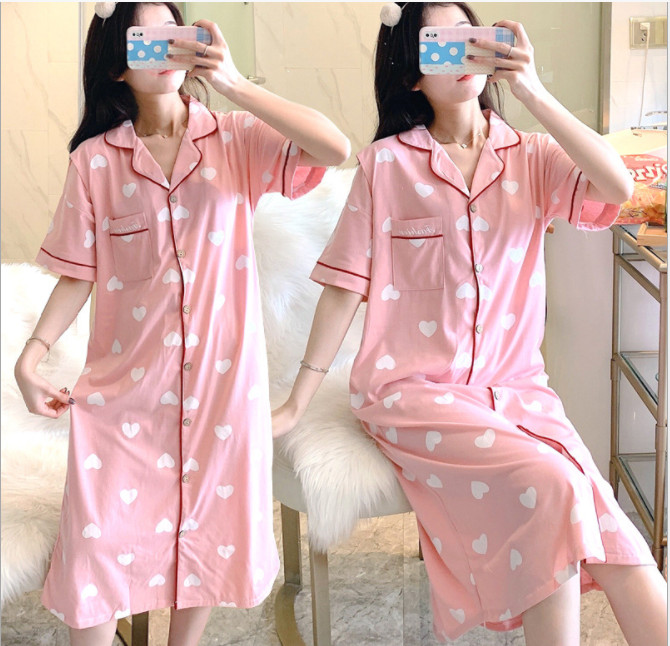 Đầm, Váy Bầu Và Sau Sinh Cho Con Bú AZUNO AZ1932 Chất Liệu Cotton Mặc Hè Cực Mát