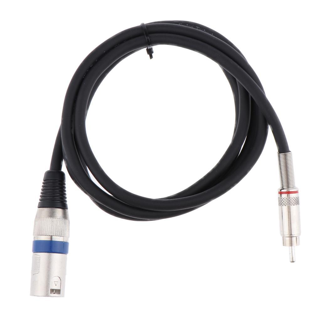 Phono RCA to XLR Male Cord HiFi Stereo Audio Connector Cable
