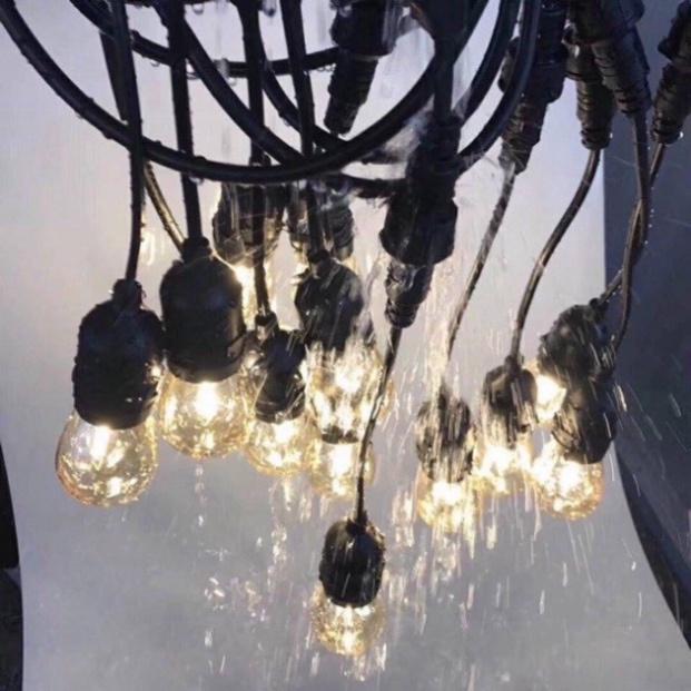Bộ dây đui ngoài thiên nhiên tự nhiên có sẵn bóng chống nước, đèn trang trí sảnh, quán bar, cafe DT DDT