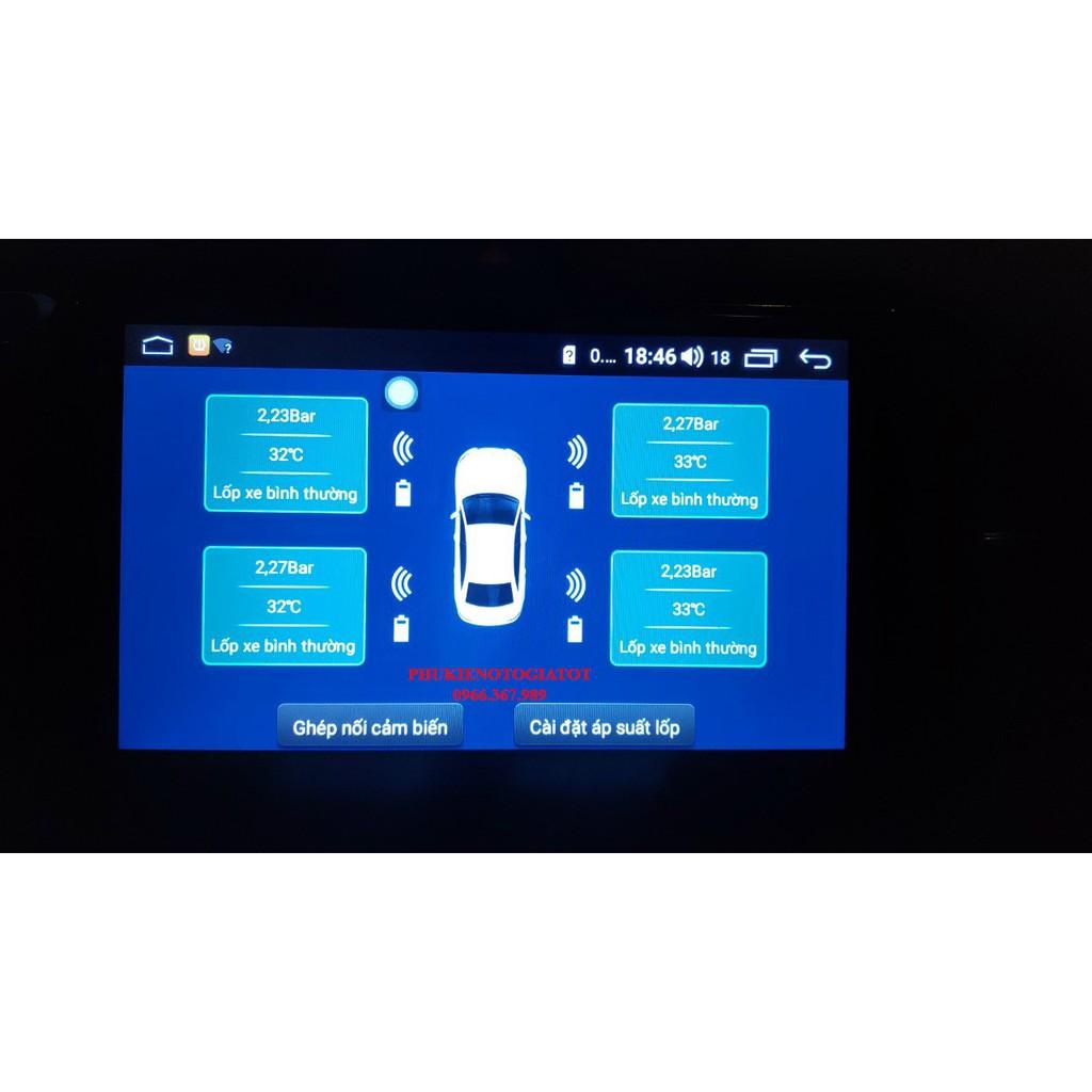 Cảm biến áp suất lốp ô tô tương thích màn Android Van trong cao cấp