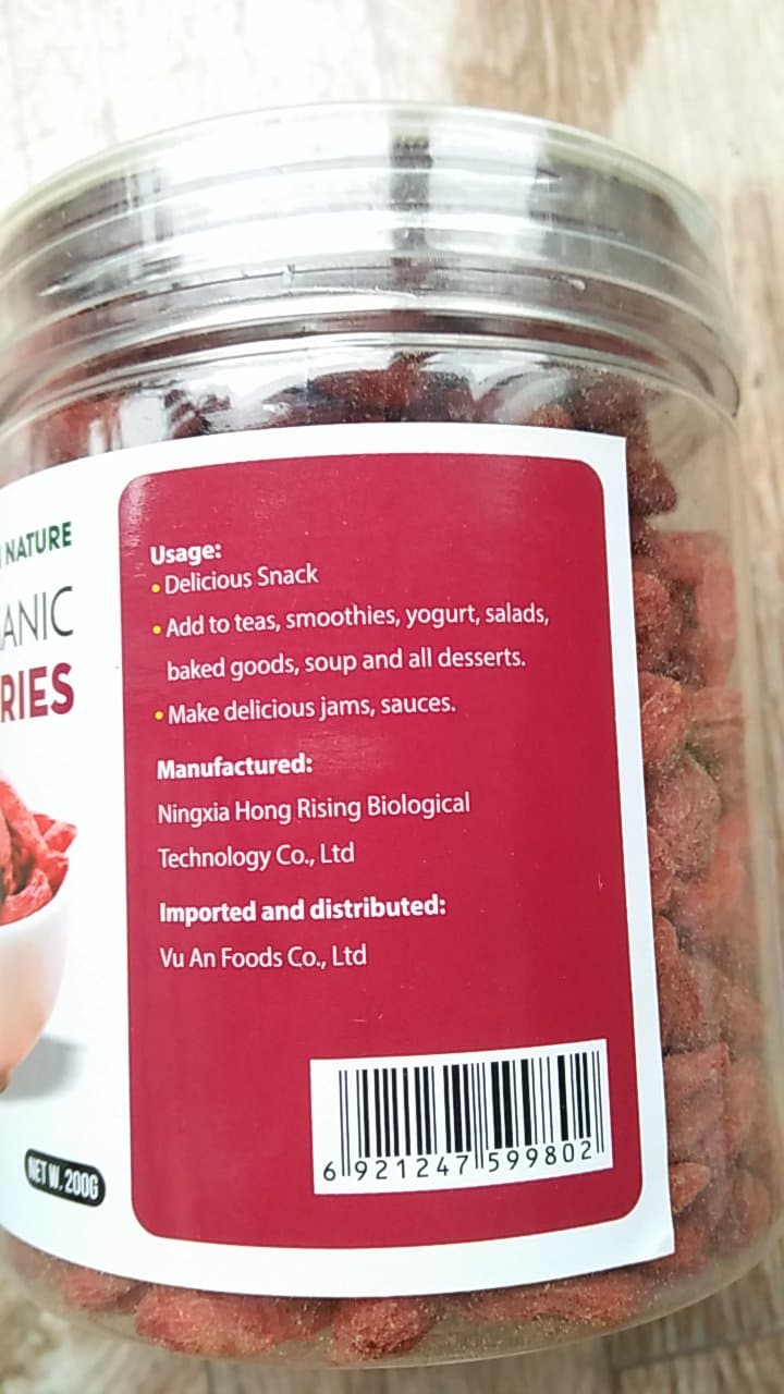 Combo 2 hộp Kỉ tử hữu cơ 200g (Green nature organic goji beries)