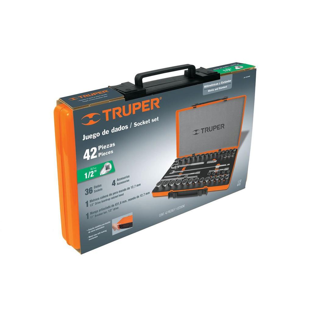 Bộ tuýp 42 chi tiết Truper JD-1/2X42MP