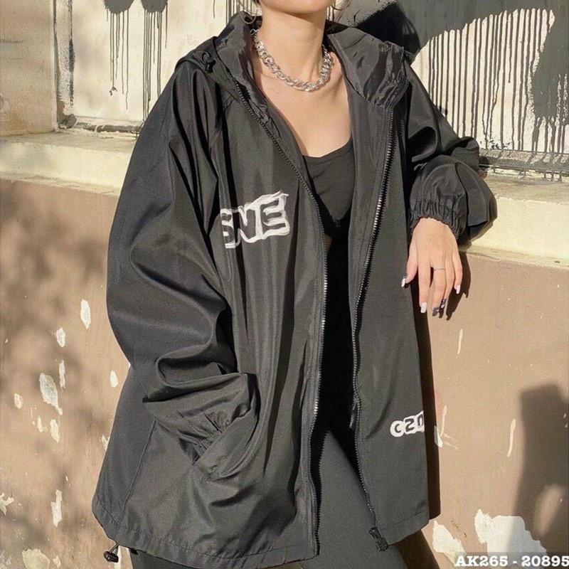 Áo bomber nữ nam unisex khoác gió jacket dù 2 lớp cúc bấm form rộng local brand ulzzang phong cách hàn quốc đep SWE