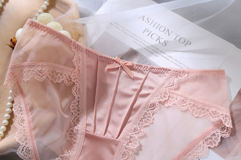 QUẦN LÓT LỤA SATIN CỔ ĐIỂN KIỂU PHÁP VẢI LƯỚI GỢI CẢM REN THUẦN KHIẾT TỪ 40-65KG DÀNH CHO NỮ