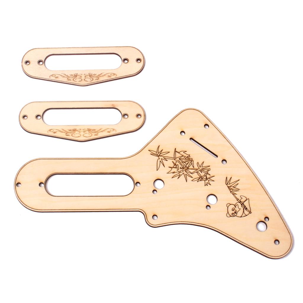Phong Guitar Pickguard Trung Đơn Cuộn Dây Thu Gắn Nhẫn ST Accs