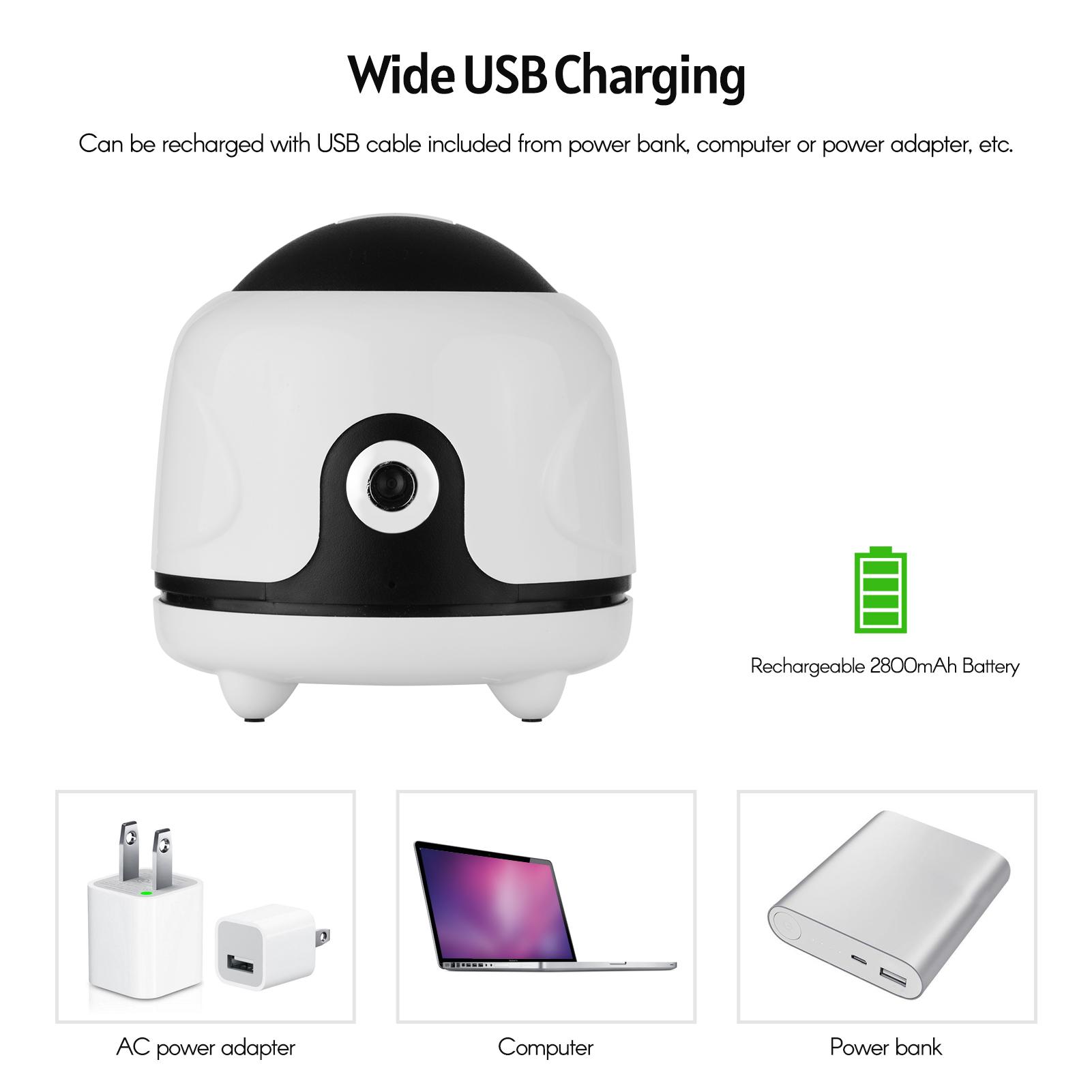 Giá đỡ theo dõi thông minh 360 ° với ống kính hồng ngoại tích hợp