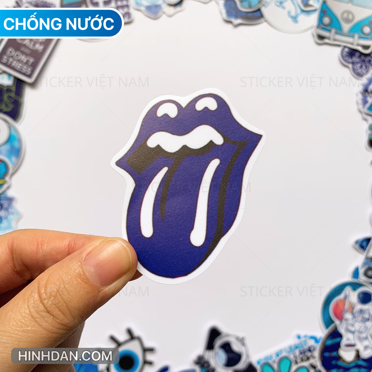 Bộ 20 Sticker Blue Hình Dán Chủ Đề Màu Xanh Dương Chống Nước Decal Chất Lượng Cao Trang Trí Va Ly Du Lịch Xe Đạp Xe Máy Xe Điện Motor Laptop Nón Bảo Hiểm Máy Tính Học Sinh Tủ Quần Áo Nắp Lưng Điện Thoại