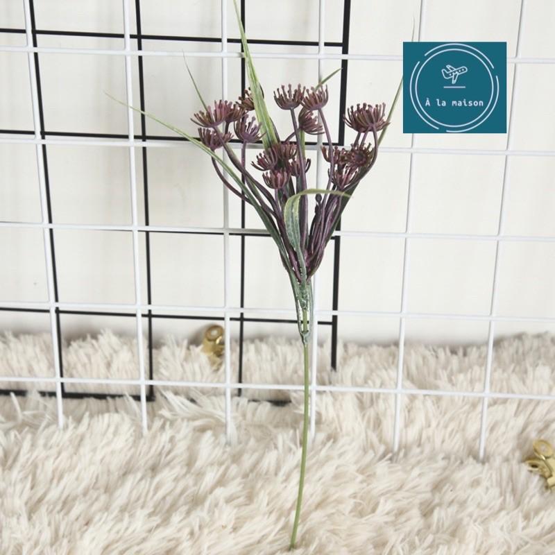 Nhánh cỏ điểm cao 30cm dùng trong hoa thiết kế, hoa cưới, hoa trang trí nhà cửa