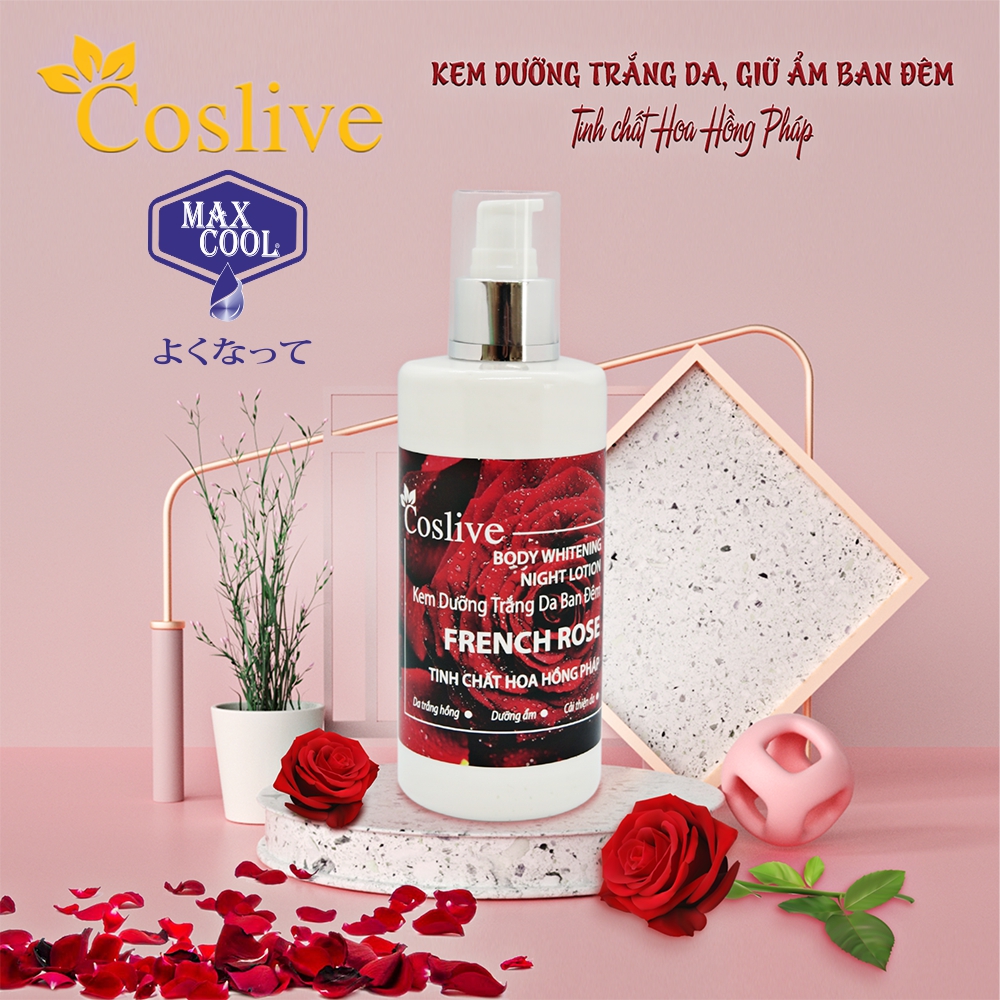 Kem Dưỡng Trắng Ban Đêm Toàn Thân Coslive  - 320ml