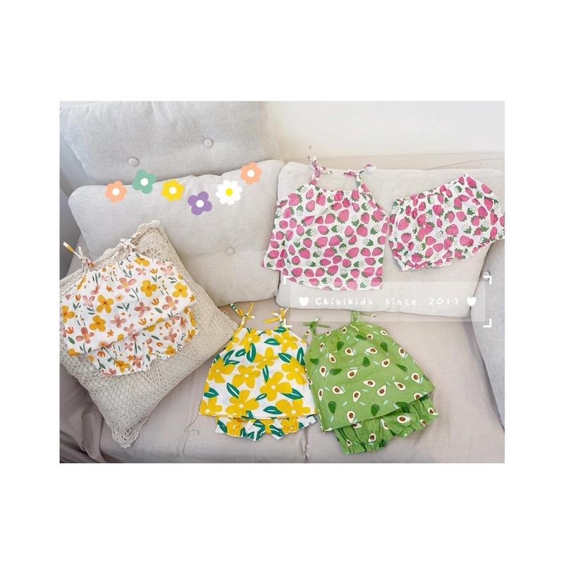 SET 2 BỘ ĐÙI BÉ GÁI 2S HOA QUẢ CHO BÉ GÁI