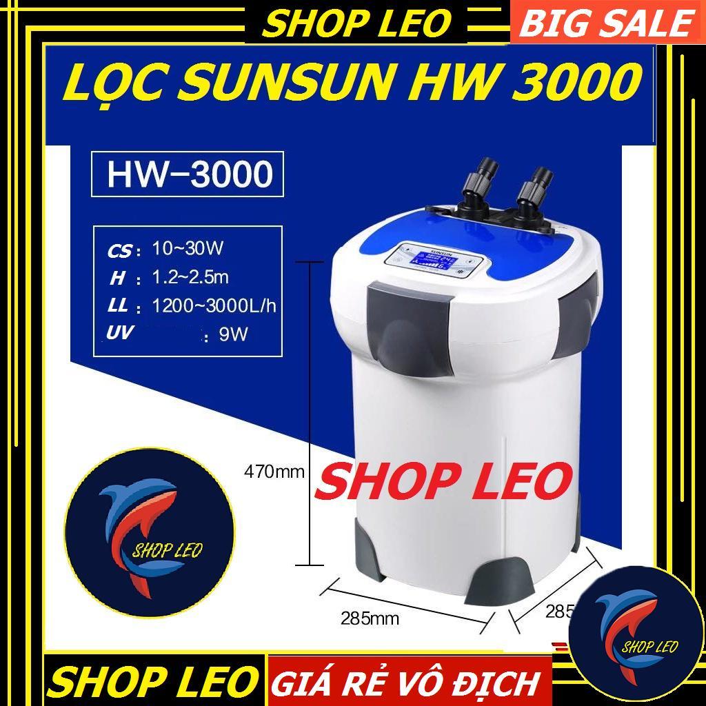 Sunsun HW 3000 - Lọc thùng UV cao cấp -  Máy lọc Sunsun HW 300 cho hồ thủy sinh - phụ kiện cá cảnh - shopleo