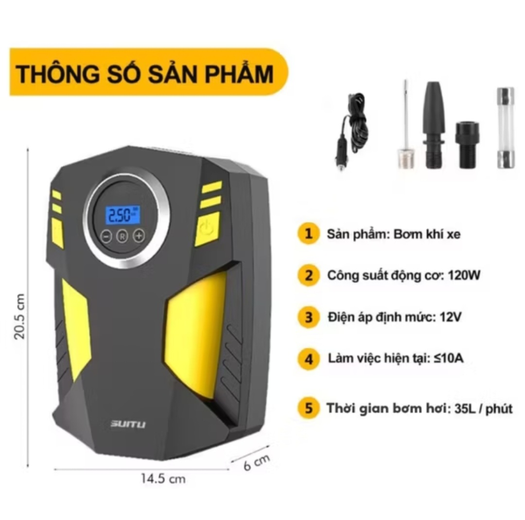 MÁY BƠM HƠI BƠM LỐP ĐIỆN TỬ SIÊU MẠNH CHO XE MÁY ÔTÔ MẪU MỚI CHẤT LƯỢNG