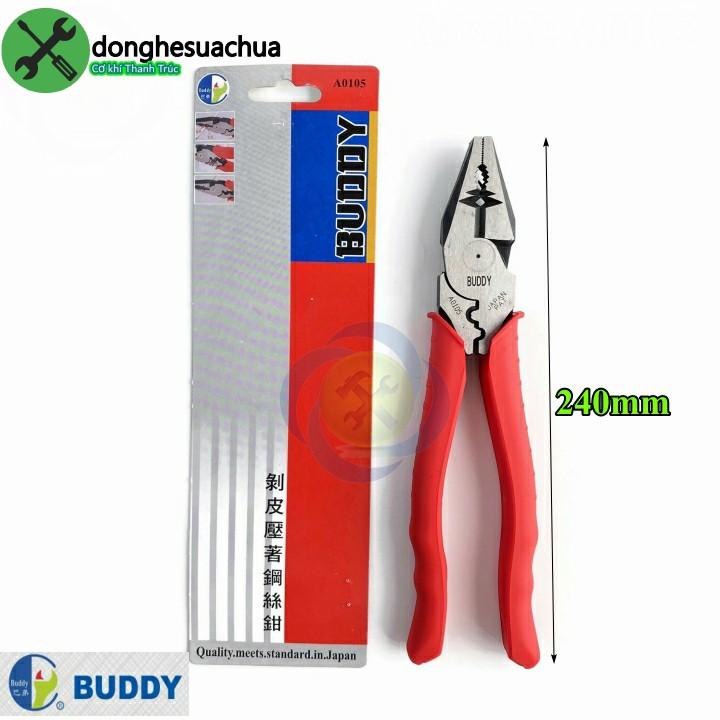 Kềm điện BUDDY A0105 cắt , tuốt , bấm cos
