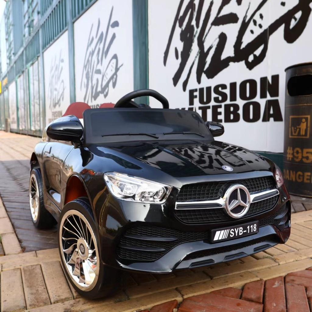 Xe ô tô điện đạp ga MERCEDES SYB-118 thể thao cho bé 4 động cơ kết nối USB/Bluetooth ghế ngồi rộng