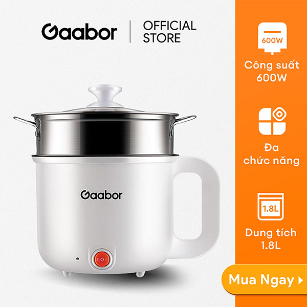 Nồi Điện Đa Năng Gaabor GR-N18A (1.8L- 600W) Hàng Chính Hãng