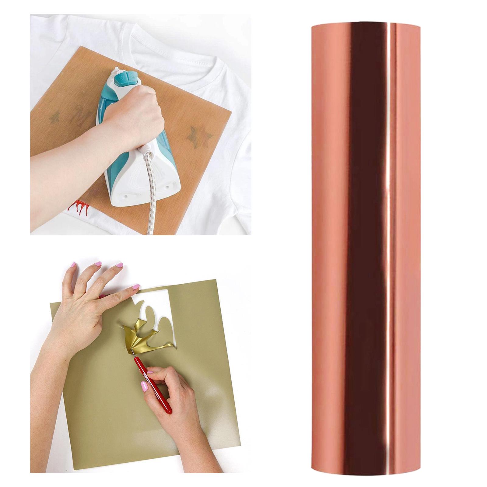 2 Pieces Transfer Vinyl Roll Foil Film Iron on Press T Shirt