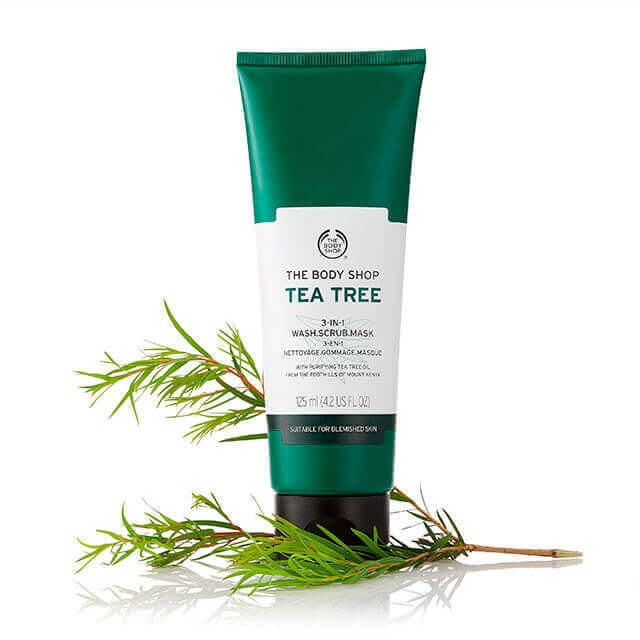 Sản Phẩm Đa Năng 3 in 1 The Body Shop Tea Tree 3-In-1 Wash Scrub Mask 125ml