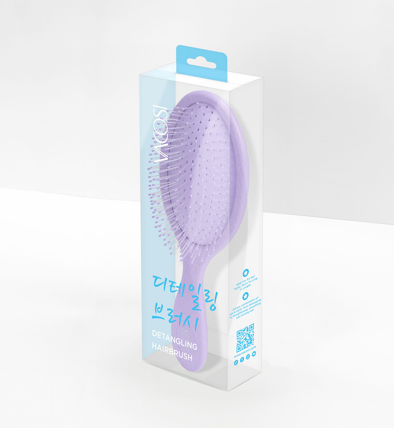 Lược gỡ rối &amp; tạo kiểu cơ bản VACOSI ORIGINAL DETANGLING BRUSH - C16