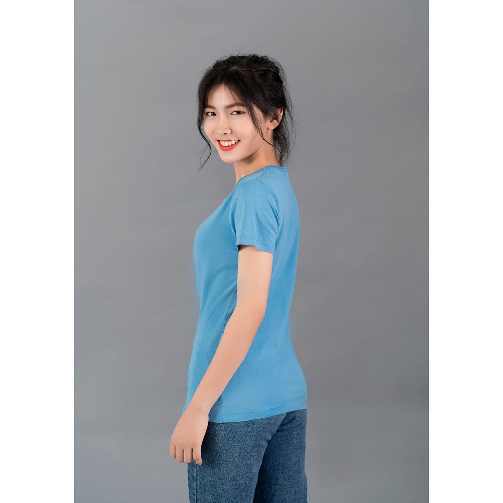 Áo thun nữ trơn Gold Rhino cam kết chuẩn cotton 100%, áo phông nữ trơn hàng xuất khẩu Nhật Bản, đa dạng 33 màu sắc