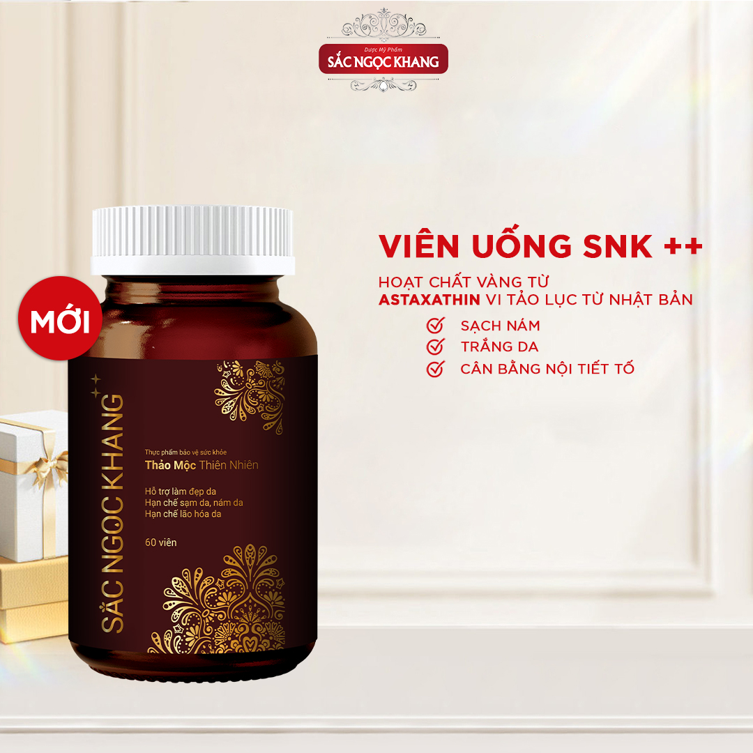 Viên Uống Sắc Ngọc Khang ++ (60 viên) chống lão hóa da, giảm nám, tàn nhang cao cấp