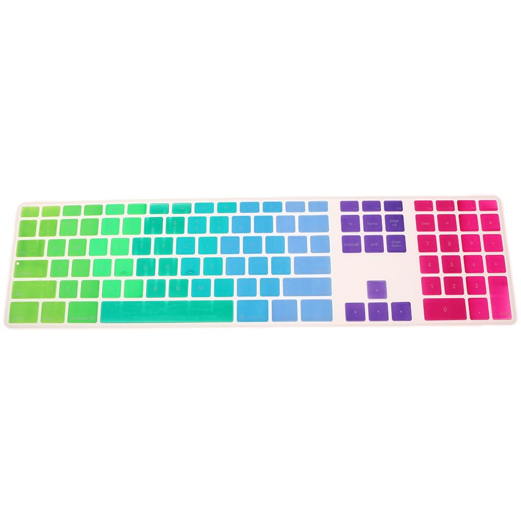 Silicone Full Size Ultra Thin Keyboard Cover Skin for Apple iMac Keyboard with Numeric Keypad Wired USB MB110LL/B--A1243
