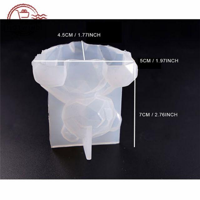 Khuôn Silicone Đúc Resin Chú Gấu Đa Giác - Trường Thịnh Sài Gòn