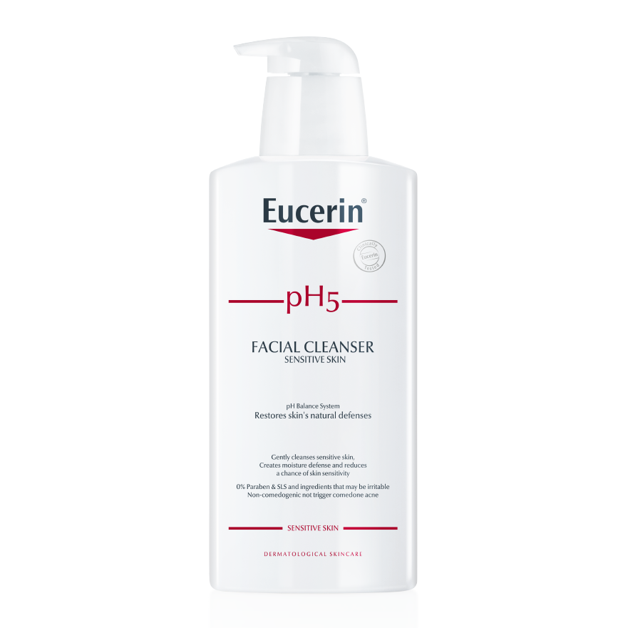 Sữa rửa mặt không gây kích ứng cho da nhạy cảm Eucerin pH5 Facial Cleanser 400ml