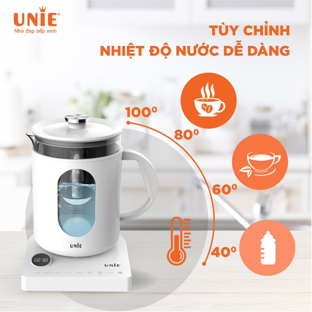 Ấm siêu tốc Unie UEK1782W. Hàng chính hãng