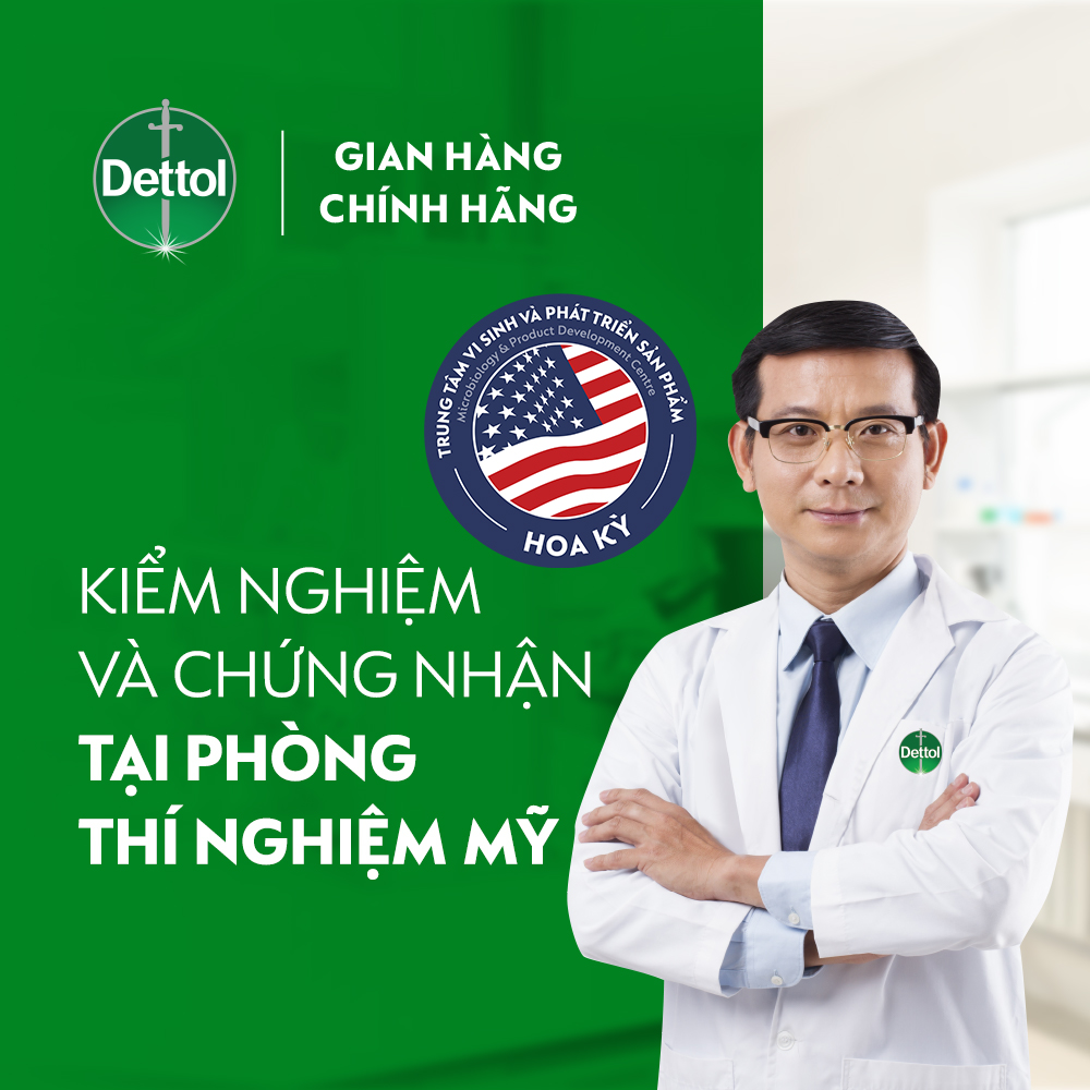 Nước rửa tay Dettol kháng khuẩn hương tinh dầu thông - Chai 250g