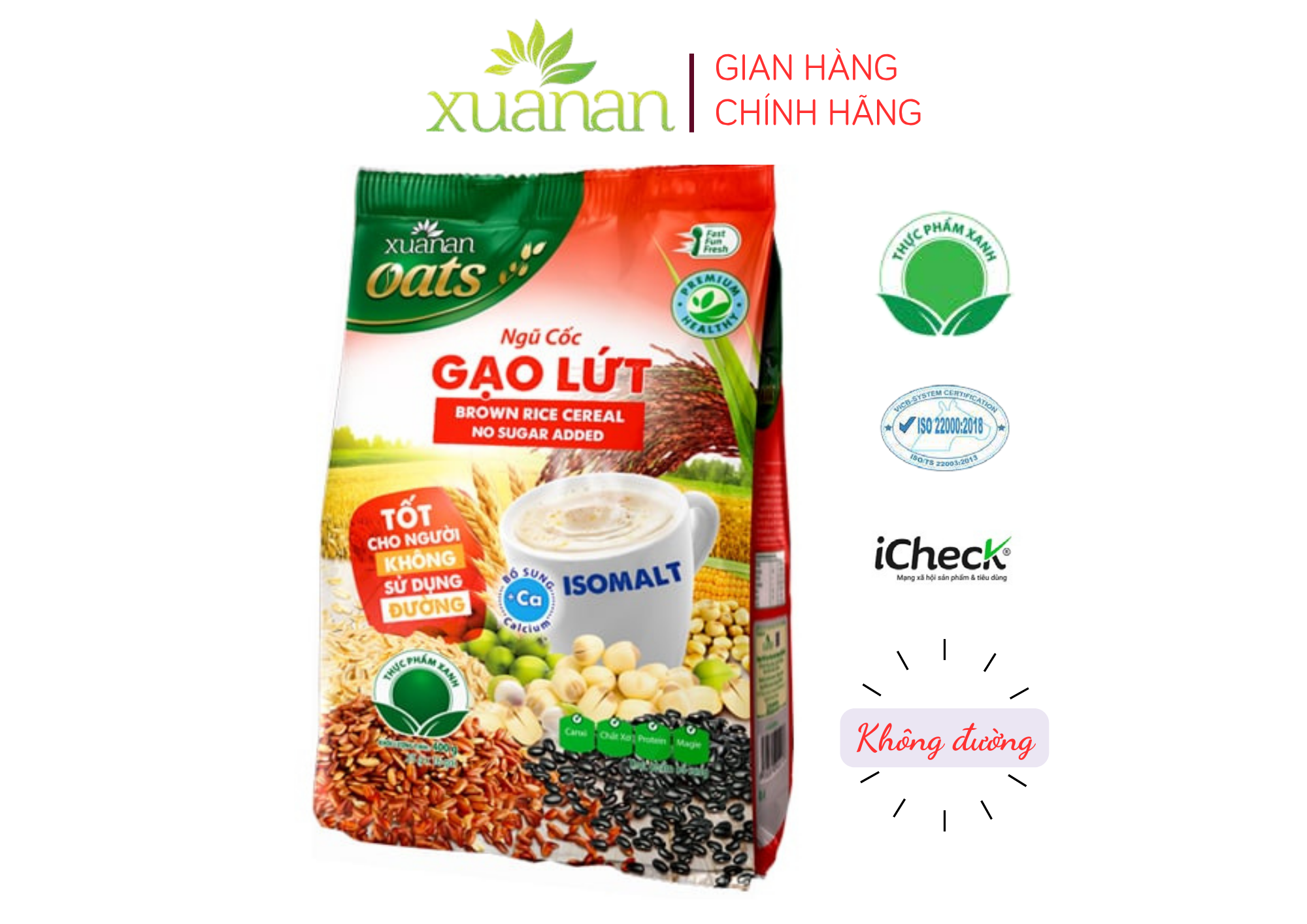 Túi 400G {25g*16 gói}(Tặng Kèm 1 Túi Yến Mạch 150G)