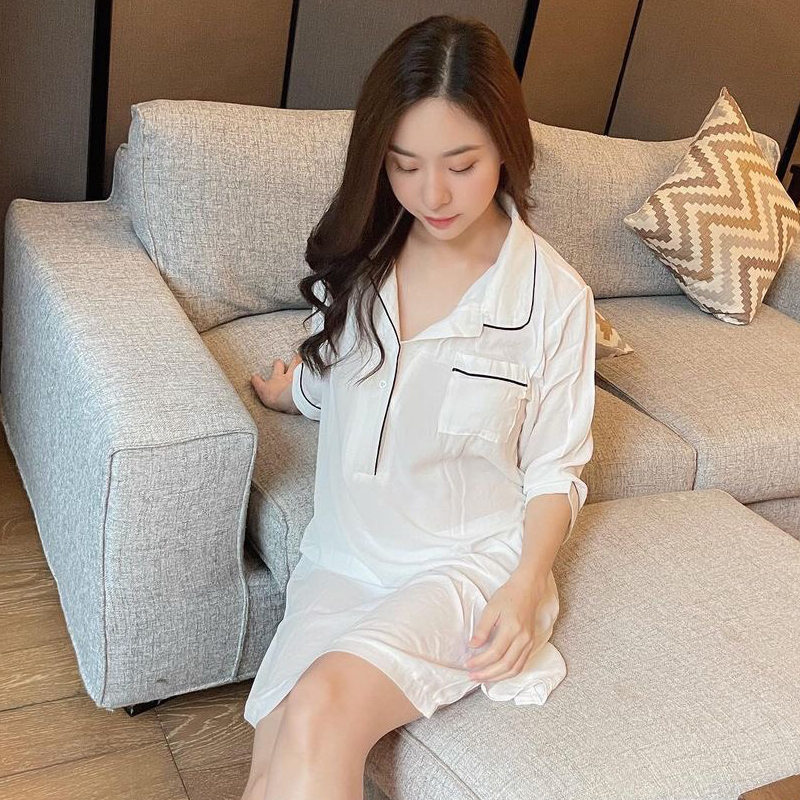 Áo sơ mi voan mỏng nữ sơ mi cao cấp áo ngủ sexy dài xuyên thấu dáng rộng khoác ngoài Shopee Việt Nam #19 Áo sơ mi voan mỏng nữ sơ mi cao cấp áo ngủ sexy dài xuyên thấu dáng rộng khoác ngoài Shopee Việt Nam