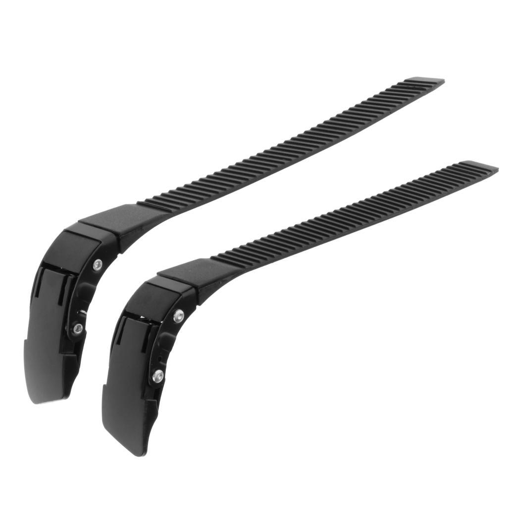 2pcs Rubber Roller Skate Brakes Pad With 2pcs Skates Straps