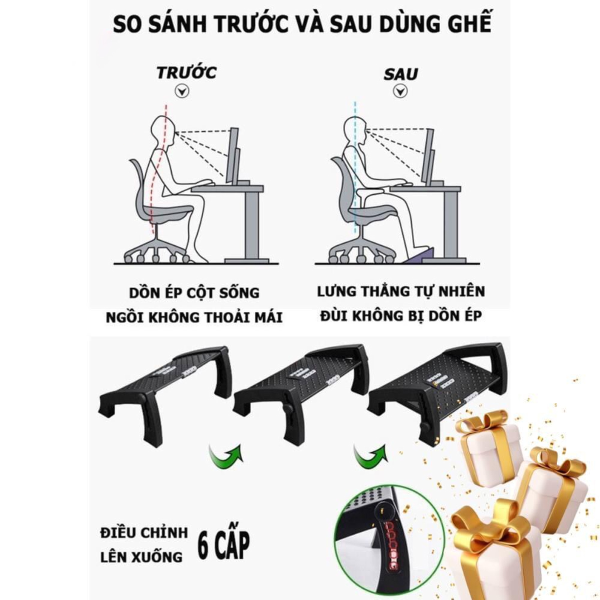 Kê chân công thái học Ergonomic Footrest