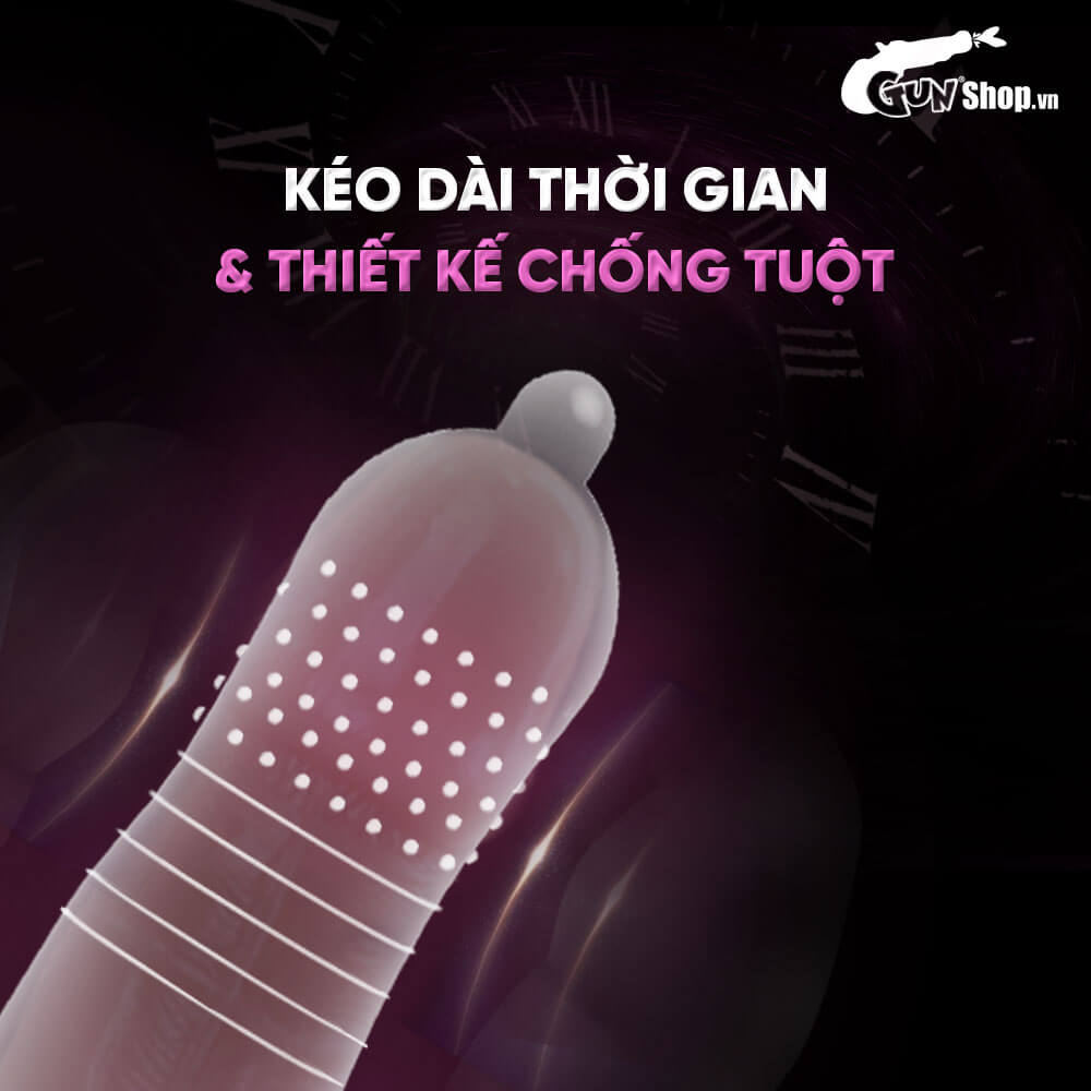 Bao cao su Shell Play Choker 6 tính năng - Hộp 10 cái  + 1 Play Box Choker
