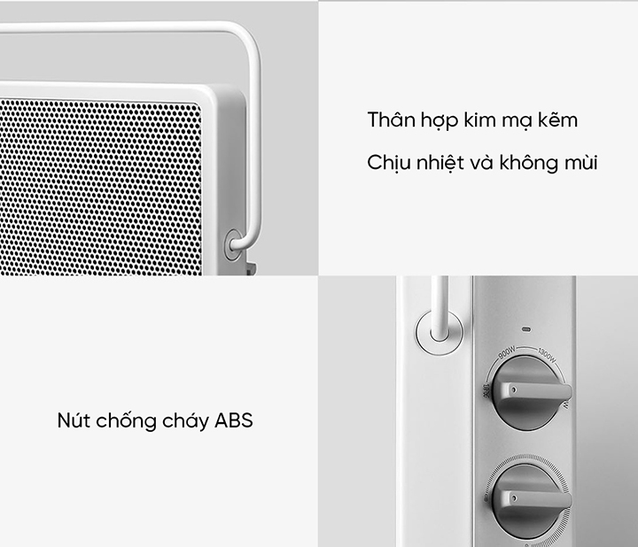 Máy Sưởi Điện XIAOMI Smartmi Graphene GR-H Thông Minh 3 Mức Nhiệt Độ Kháng Nước IPX4 Diện Tích Hoạt Động 20-25 m2, Công Suất 2200 W - Hàng Chính Hãng