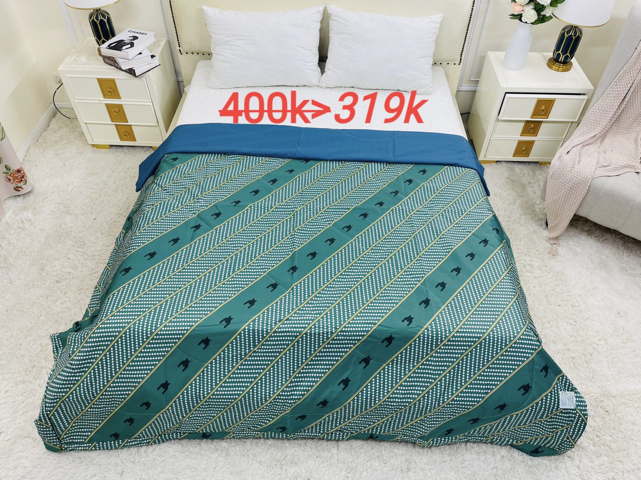 "NGÀY CỦA CHĂN LỤA HÈ" siêu Combo:Giảm 20%,mua dồn 10 cái hoàn tiền mặt 10%,bao Ship.