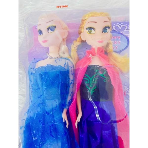 ️Hộp Bộ 2 Búp Bê Công Chúa Elsa, Anna Frozen Có 11 Khớp Nối Siêu Xinh Xắn Đồ Chơi Bé Gái