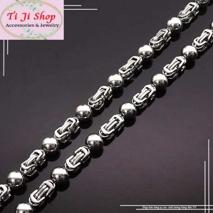 DÂY CHUYỀN INOX NAM HÀN QUỐC 5MM ĐẸP KHÔNG ĐEN
