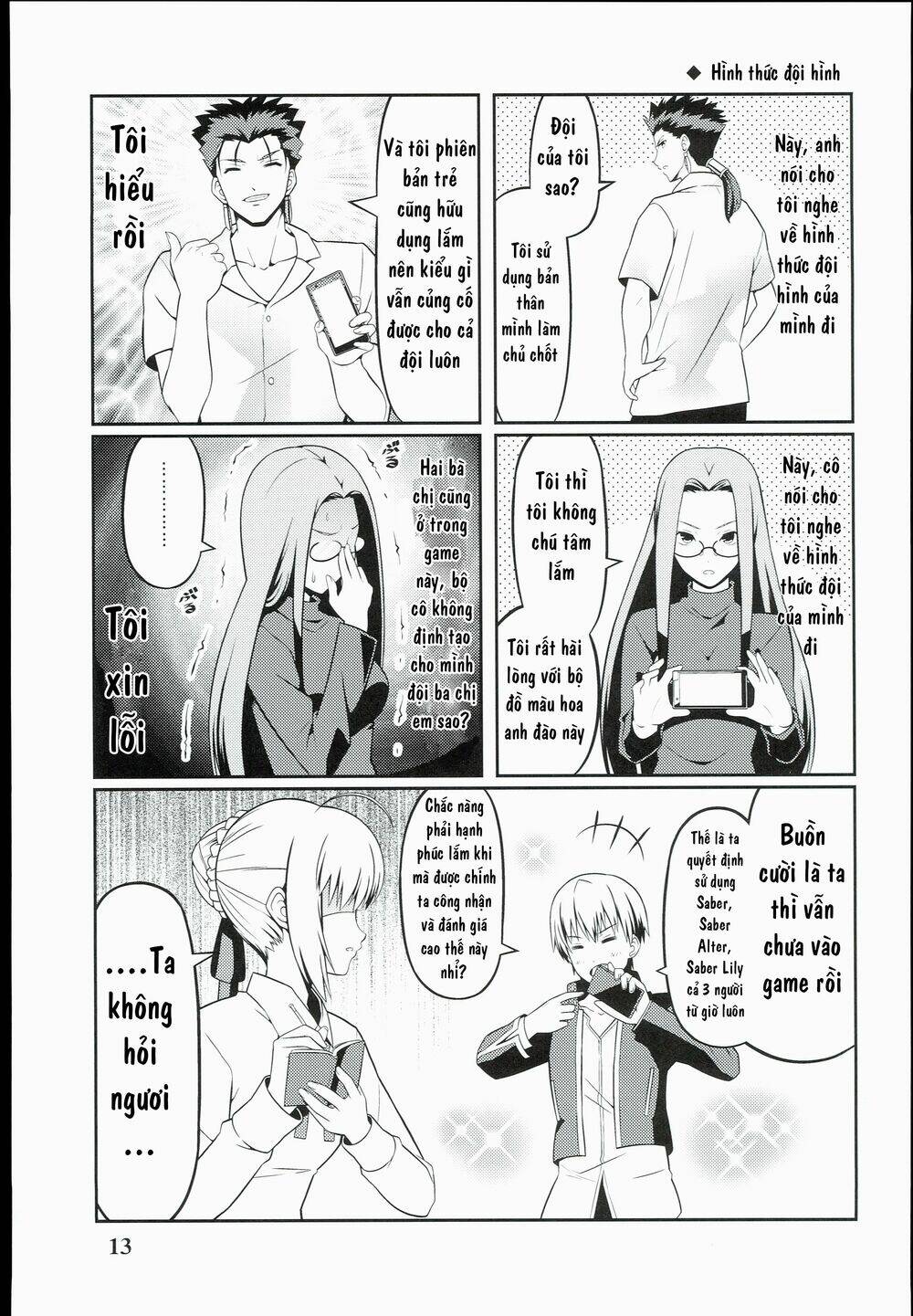 saber-san chơi fgo! chapter 1 15