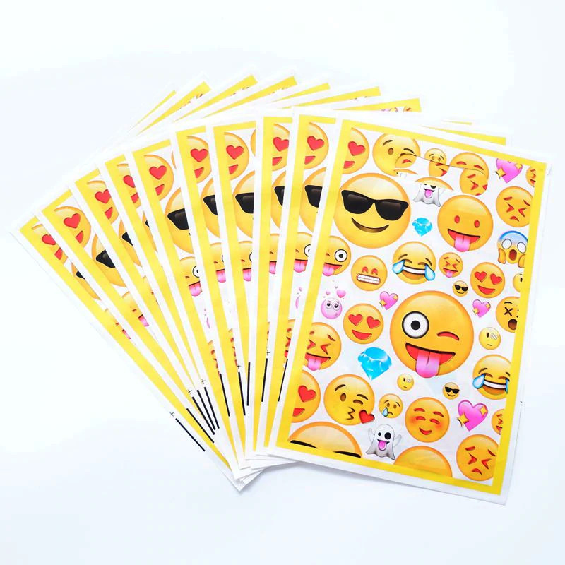 10 túi quà emoji Gift loot bags 17 x 25 cm